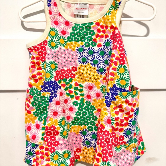 Hanna Vivid Sea Blooms Tank Baby Dress & Bloomers Set - Picture 1 of 3